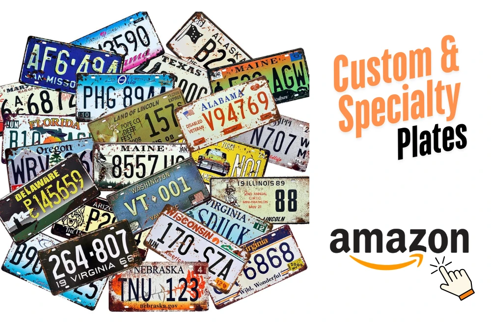 Vintage Style Assorted US States Number Tags Replica - automotivesync.com