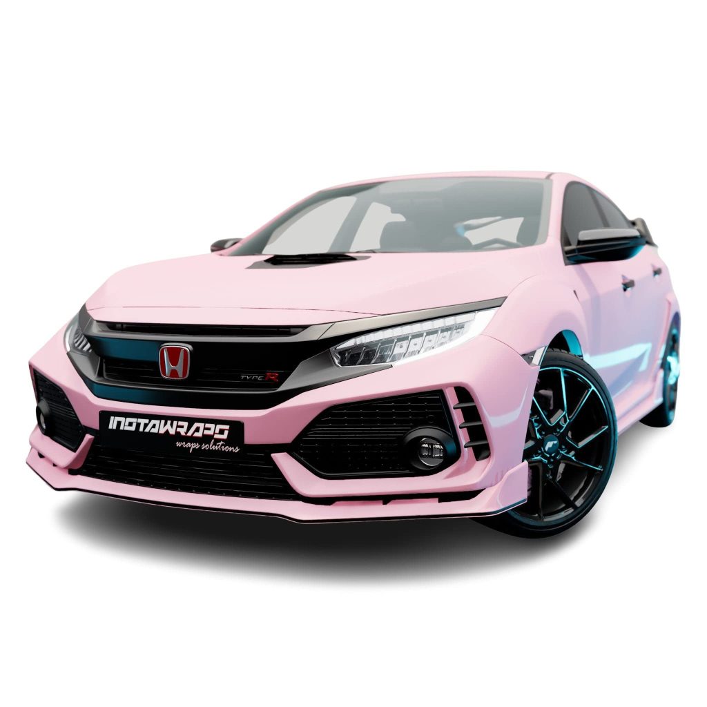 Pink Car Wrapping